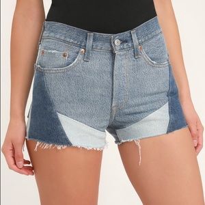 NWT Levi’s Colorblock High Waist Cutoff Shorts